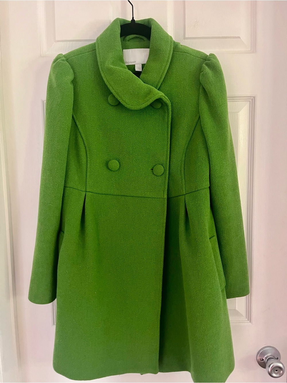 Old Navy Green Double-Breasted Pea Coat